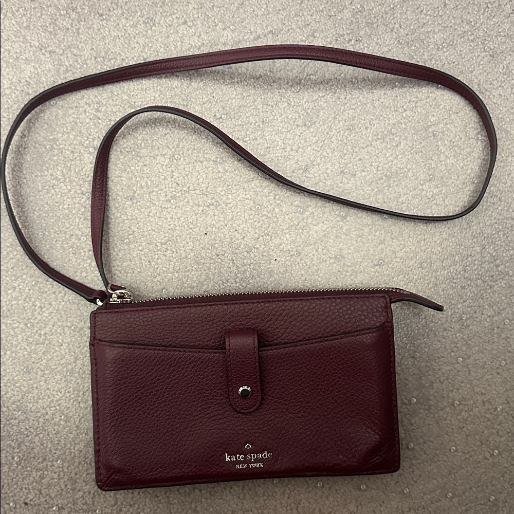 Kate Spade Deep Red Crossbody Bag